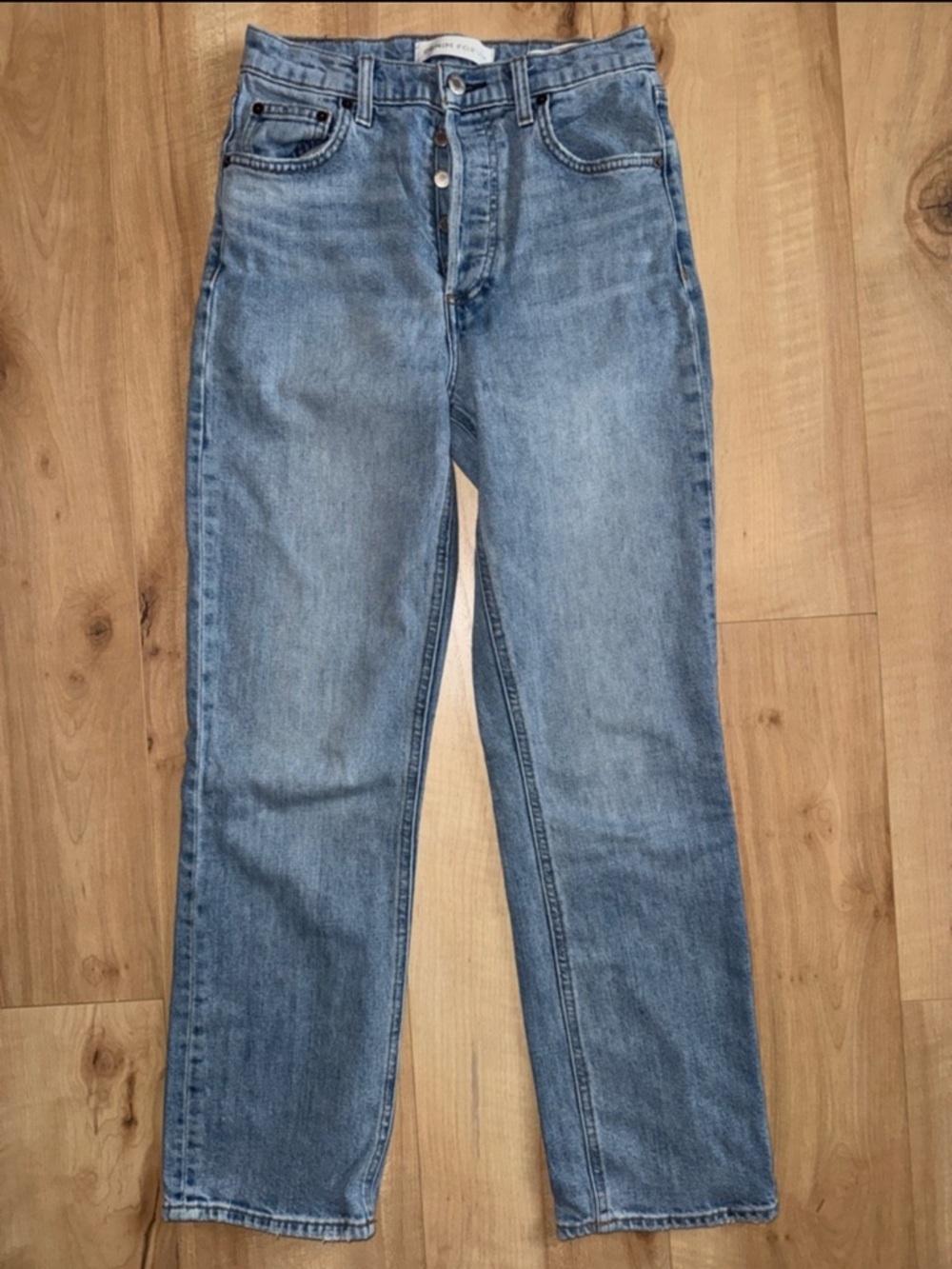 Denim Forum The Arlo High Rise Straight, Size 26W 28L
